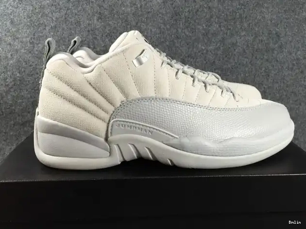 Bmlin Shoes 12 Air Low 308317-002 Jordan Grey Suede 0526